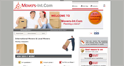 Desktop Screenshot of movers-int.com